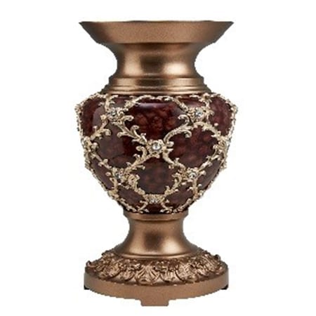 OK Lighting ORE-4298V 17.5 In. Curvae Stencils Decorative Vase